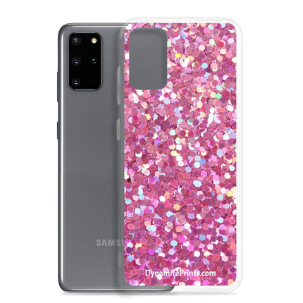 Pink Glitter Clear Case for Samsung® - Trump Tees