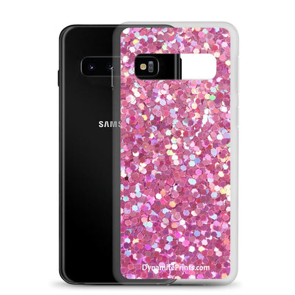 Pink Glitter Clear Case for Samsung® - Trump Tees