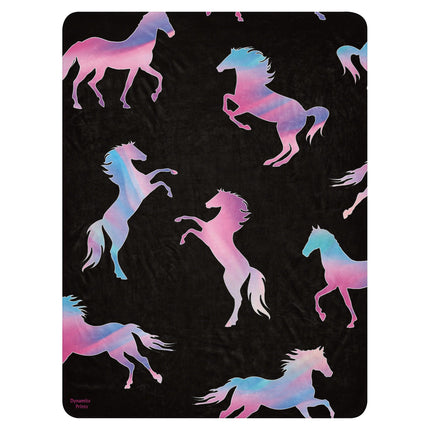 Pink Horse Sherpa Blanket - Trump Tees