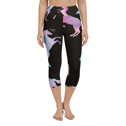 Pink Horse Yoga Capri Leggings - Trump Tees