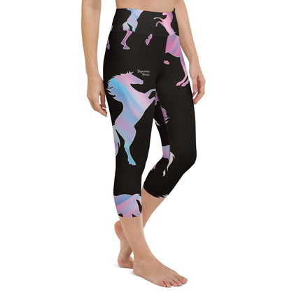 Pink Horse Yoga Capri Leggings - Trump Tees