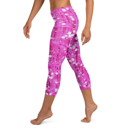 Pink Lights Capri Leggings - Trump Tees