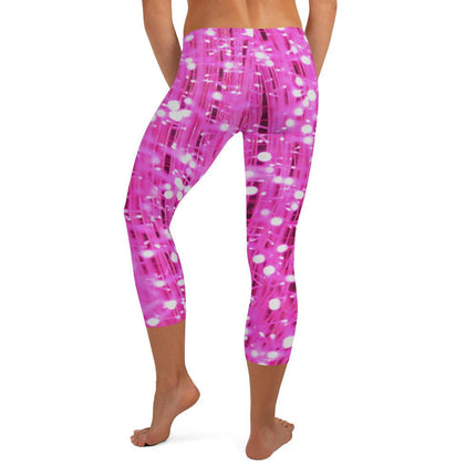 Pink Lights Capri Leggings - Trump Tees