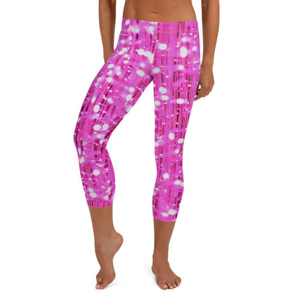 Pink Lights Capri Leggings - Trump Tees