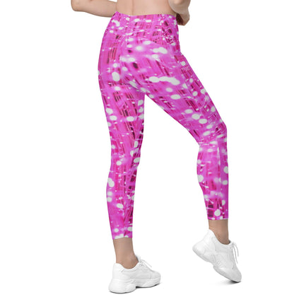 Pink Lights Leggings With Pockets - Trump Tees