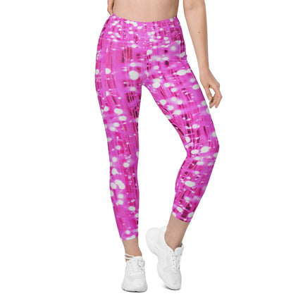 Pink Lights Leggings With Pockets - Trump Tees