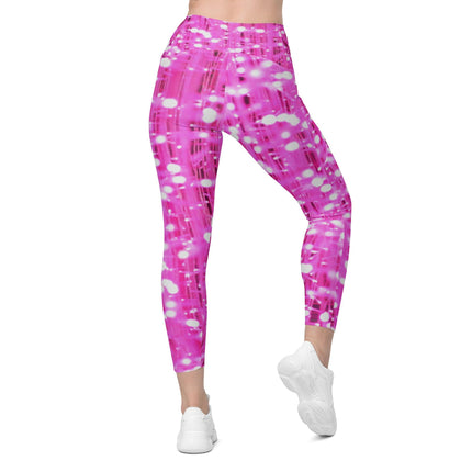 Pink Lights Leggings With Pockets - Trump Tees