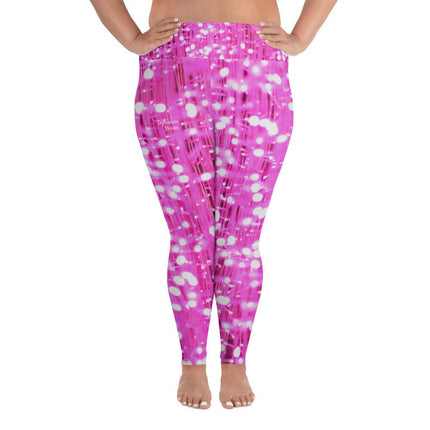 Pink Lights Plus Size Leggings - Trump Tees