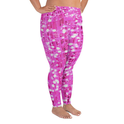 Pink Lights Plus Size Leggings - Trump Tees