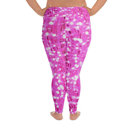 Pink Lights Plus Size Leggings - Trump Tees