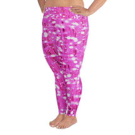 Pink Lights Plus Size Leggings - Trump Tees