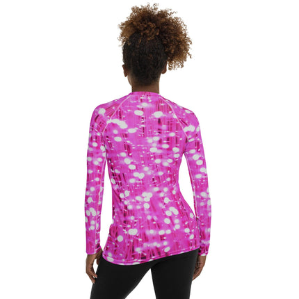 Pink Lights Women's Rash Guard - Trump Tees