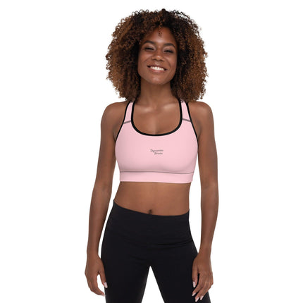 Pink Padded Sports Bra - Trump Tees