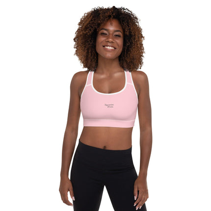 Pink Padded Sports Bra - Trump Tees