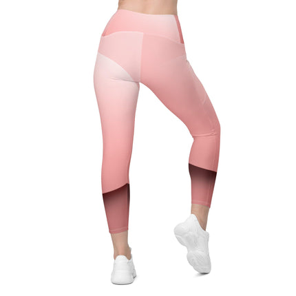 Pink Ribbon Leggings With Pockets - Trump Tees