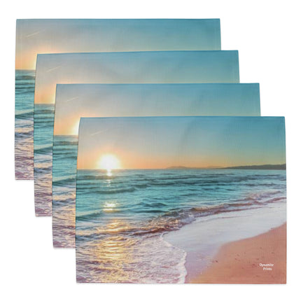 Beach Sunset Placemat Set