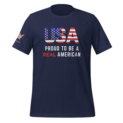 Proud To Be A Real American T-Shirt - Trump Tees