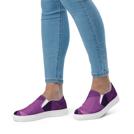 Purple Haze Women’s slip - on canvas shoes - Trump Tees