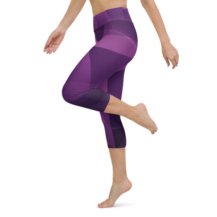 Purple Haze Women's Yoga Capri Leggings - Trump Tees