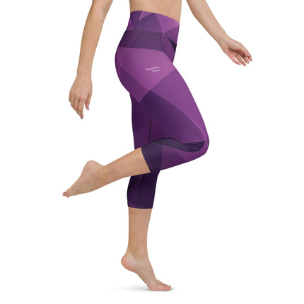 Purple Haze Women's Yoga Capri Leggings - Trump Tees