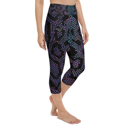 Purple Snake Yoga Capri Leggings - Trump Tees