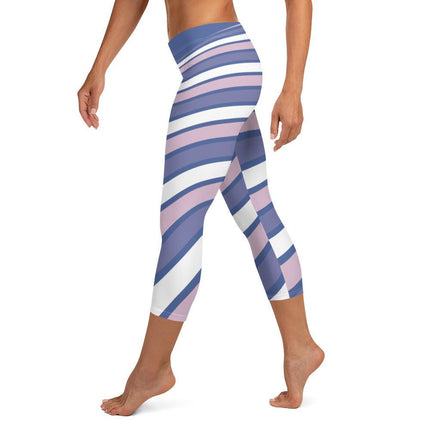 Purple Swirl Capri Leggings - Trump Tees