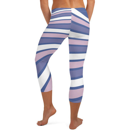 Purple Swirl Capri Leggings - Trump Tees