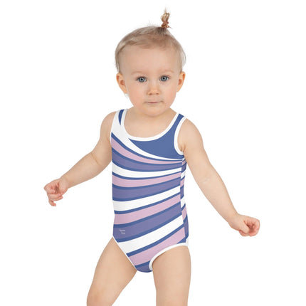 Purple Swirl Kids Swimsuit - Trump Tees