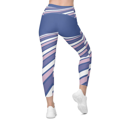 Purple Swirl Leggings With Pockets - Trump Tees