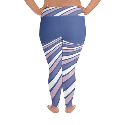 Purple Swirl Plus Size Leggings - Trump Tees