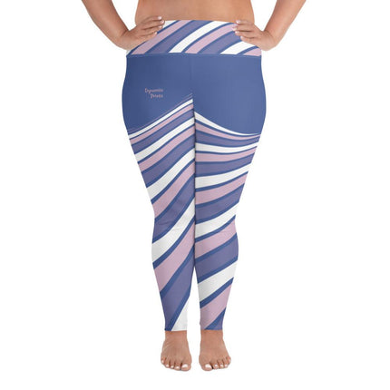 Purple Swirl Plus Size Leggings - Trump Tees