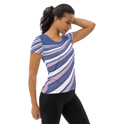 Purple Swirl Women's Athletic Shirt - Trump Tees