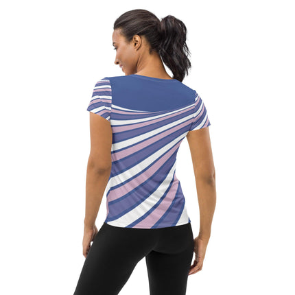 Purple Swirl Women's Athletic Shirt - Trump Tees