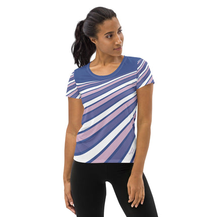 Purple Swirl Women's Athletic Shirt - Trump Tees