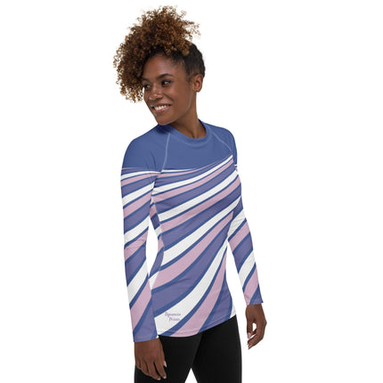 Purple Swirl Women's Rash Guard - Trump Tees