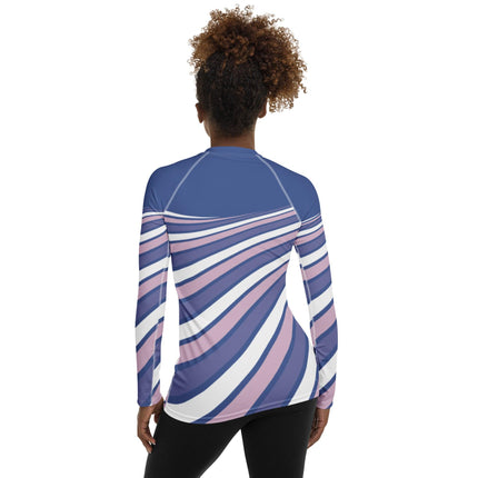 Purple Swirl Women's Rash Guard - Trump Tees