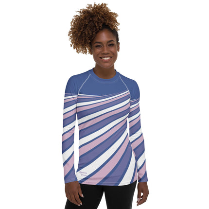 Purple Swirl Women's Rash Guard - Trump Tees