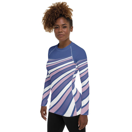 Purple Swirl Women's Rash Guard - Trump Tees