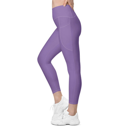 Purple Women's Leggings With Pockets - Trump Tees