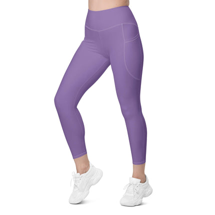 Purple Women's Leggings With Pockets - Trump Tees