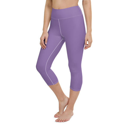 Purple Women's Yoga Capri Leggings - Trump Tees