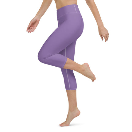 Purple Women's Yoga Capri Leggings - Trump Tees