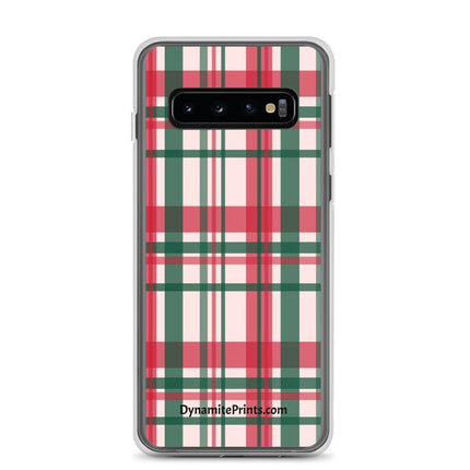 Red & Green Plaid Clear Case for Samsung® - Trump Tees