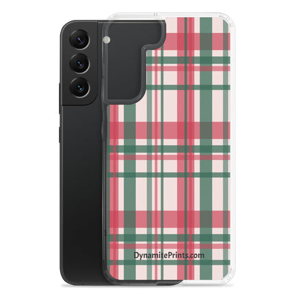 Red & Green Plaid Clear Case for Samsung® - Trump Tees