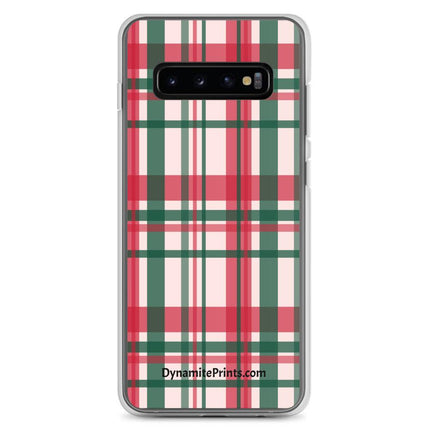 Red & Green Plaid Clear Case for Samsung® - Trump Tees