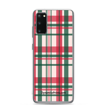 Red & Green Plaid Clear Case for Samsung® - Trump Tees