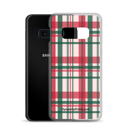 Red & Green Plaid Clear Case for Samsung® - Trump Tees