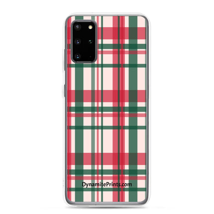 Red & Green Plaid Clear Case for Samsung® - Trump Tees