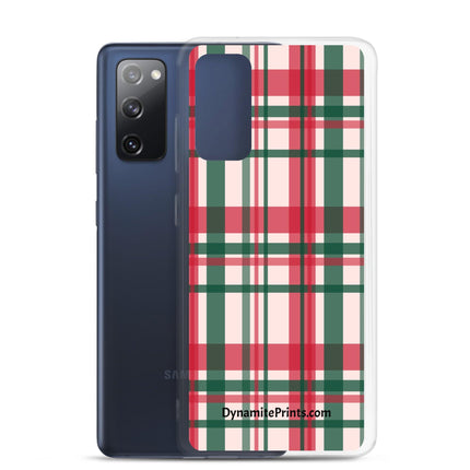 Red & Green Plaid Clear Case for Samsung® - Trump Tees