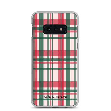 Red & Green Plaid Clear Case for Samsung® - Trump Tees